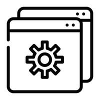 Configuration Icon Outline vector