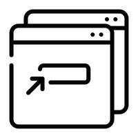 Action Icon Outline vector