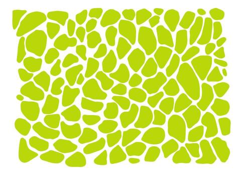 Abstract green shapes, hand drawn on a white background, for graphic design vector