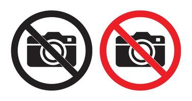 No camera sign vector