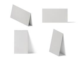 Template of business card or namecard blank mockup in different angle photo