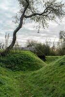 Historic bunkers at Schalkwijk, The Netherlands. photo