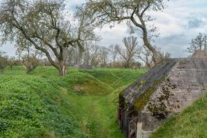 Historic bunkers at Schalkwijk, The Netherlands. photo