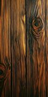 Beautiful close-up of textured wooden planks with rich colors photo