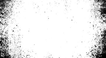 Halftone grunge texture with scattered black dots on a white background. Bold, abstract, artistic design suitable for modern layouts. vector
