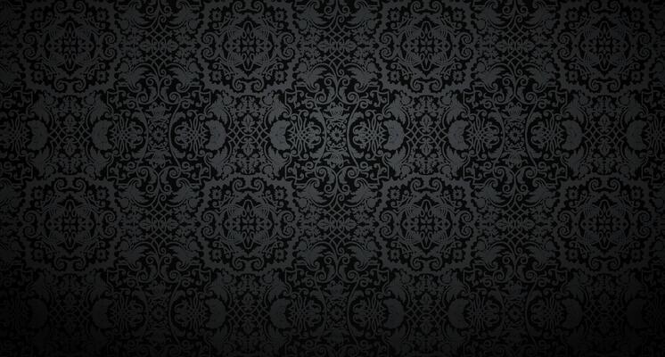 Damask wallpaper design. Floral dark vintage wallpaper saved with a working seamless pattern in the swatches palettes.