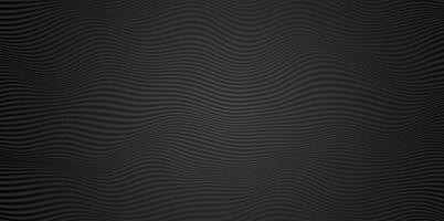 Dark wave pattern. Soft flowing wavy line monochrome design with stripes liquid elements for luxury backgrounds and wallpapers. vector