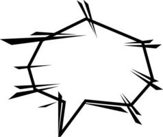 speech bubble in anime style vector