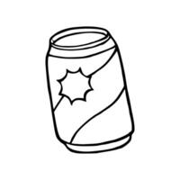 soft drink cartoon uncolored vector