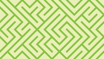 Lime Green Geometric Maze Pattern Background with Abstract Angular Design vector