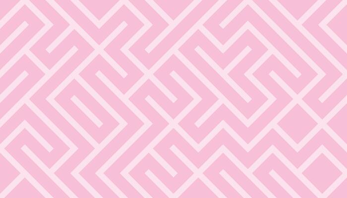 Abstract geometric pattern with light pink interlocking lines on a pastel pink background.