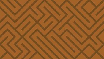 Earthy Brown Geometric Maze Pattern Background with Abstract Angular Design vector
