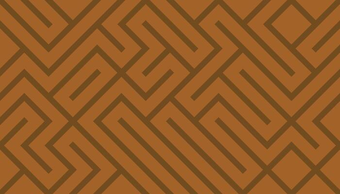 Earthy Brown Geometric Maze Pattern Background with Abstract Angular Design