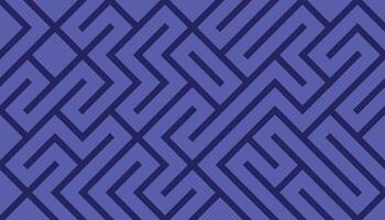 Purple geometric maze pattern with bold interwoven lines and angular designs vector