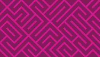 Abstract Pink and Magenta Geometric Maze Pattern with Bold Angular Design vector