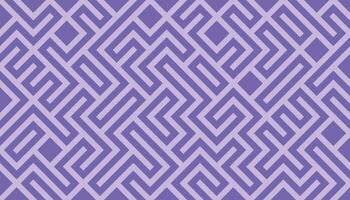 Abstract Geometric Maze Pattern in Purple and Lavender Tones, Seamless Modern Background vector