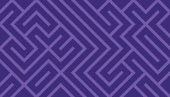 Purple and Violet Geometric Maze Pattern Background with Abstract Angular Design vector