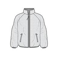 FLEECE JACKET SKATCH vector
