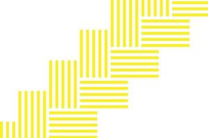 simple abstract yellow color creative half line pattern vector