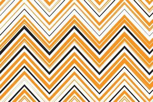 simple abstract orange black color thin to thick zig zag line pattern seamless geometric pattern with zigzag lines on a white background vector