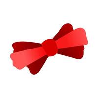 red bow cartoon element vector
