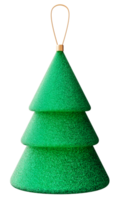 Glittering green Xmas decor on transparent background. Christmas tree decoration. Perfect for holiday projects, festive designs or seasonal marketing. Sparkling texture, elegance and charm. 3D. png