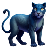 Panther sit isolated on a transparent background png