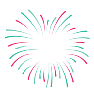 Pink Green Firework for New Year on Pink Background png