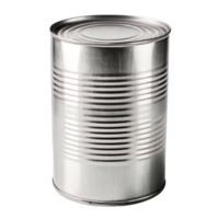 Tin can isolated on a transparent background png