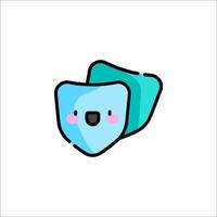 A cartoon bear with a smile on its face vector