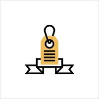 A price tag icon on a white background vector