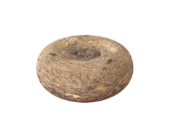 A rock on a black background with no dirt png