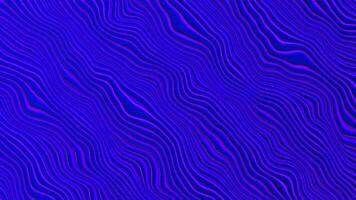 Abstract dark blue line flow background animation, digital wavy landscape suitable for motion graphics, high tech fields, surfaces, gradient backdrops, and blue waves. video