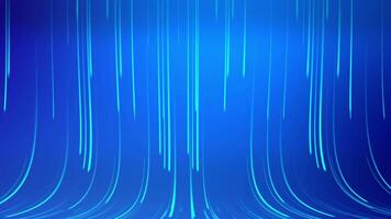 Digital light blue rays on blue background, futuristic technology neon line suitable for motion graphics, data transfer, high speed stream, energy, and fast internet. video