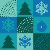 New Year's Minimalistic Seamless Pattern vector