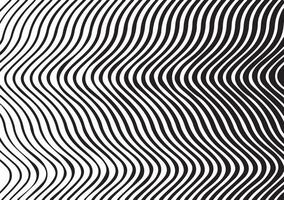 Optical illusion. Abstract lines background. Geometric Black and White. Line pattern vector
