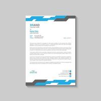 Abstract Corporate Business Style Letterhead Design vector