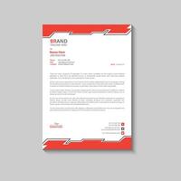 modern business letterhead in abstract design vector