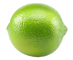 One ripe lime isolated on transparent background png