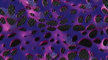 Abstract Perforated Pattern with Gradient Colors on Blue Background video