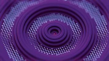 Abstract Concentric Circles with Dotted Patterns in Purple Hue video