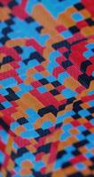 Floating Multicolored Transparent and Opaque Cubes on Black Background video