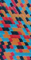 Floating Multicolored Transparent and Opaque Cubes on Black Background video