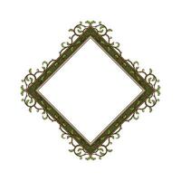 frame illustration with vines as ornaments vector
