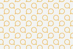 Speech bubble pattern . Seamless pattern with yellow speech bubbles . Abstract speech bubble background . illustration vector