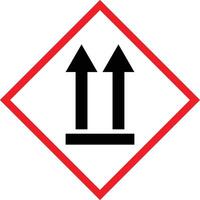 This side up warning icon isolated on white background . This side up label symbol . Package symbol . illustration vector
