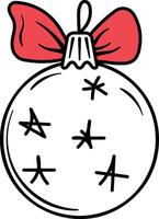 Christmas ball decoration for Christmas tree or without background vector