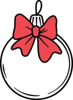 New Year decoration for Christmas tree or without background vector