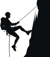 Journey Through Mountains Silhouette vector