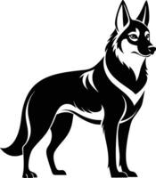 German Shepherd Dog Silhouette vector